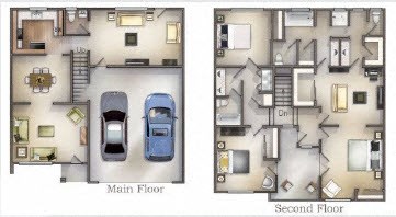 3 Bedroom 2.5 Bath